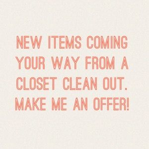 New items from closet clean out. Make me an offer!